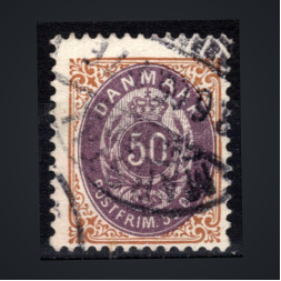 Sello Dinamarca, Mi.30IYBb (SG 86), Usado #, 50 øre