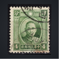Sello China, Mi.237II (Scott 298a), Usado #, 4 c