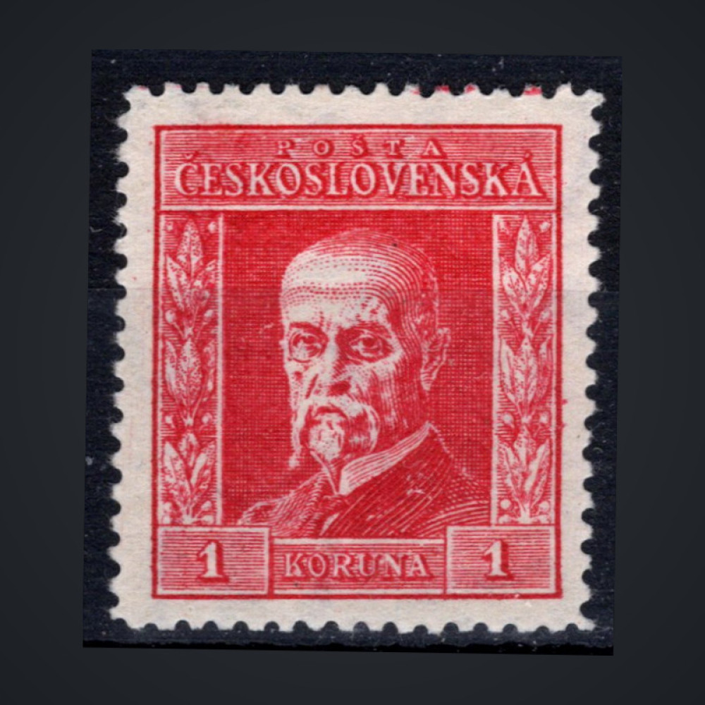 Briefmarke Tschechoslowakie, Pof.190 (Mi. 224)*, 1 Kč