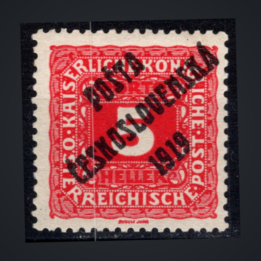Briefmarke Tschechoslowakie, Pof.72 (Mi. 81)**, II. Typ, 5h