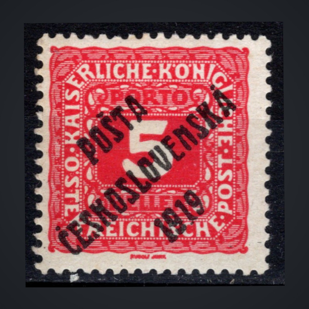 Briefmarke Tschechoslowakie, Pof.72 (Mi. 81)**, III. Typ, 5h