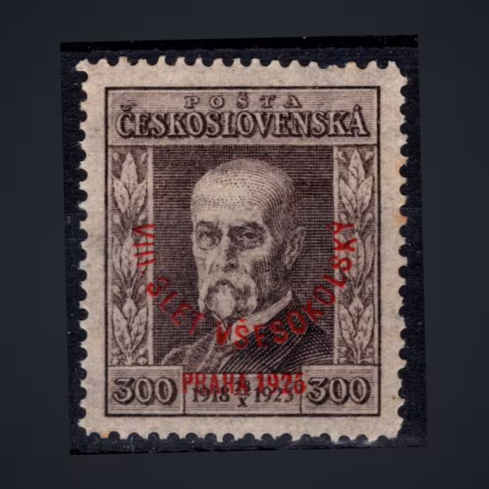 Známka ČSR, Pof.186**, 300h
