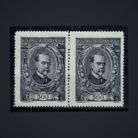 Zweierblock Tschechoslowakie, Pof.141 (Mi. 159)*, 500h