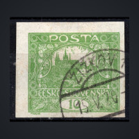Stamp Czechoslovakia, Pof.6 (Mi. 25), Used #, 10h