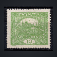 Briefmarke Tschechoslowakie, Pof.6B (Mi. 25B)(*), 10h