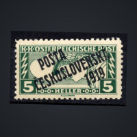 Selo Tchecoslováquia, Pof.58B (Pof. 58B), MNH, I. tipo, 5h