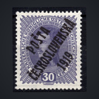 Briefmarke Tschechoslowakie, Pof.41 (Mi. 66)**, II. Typ, 30h