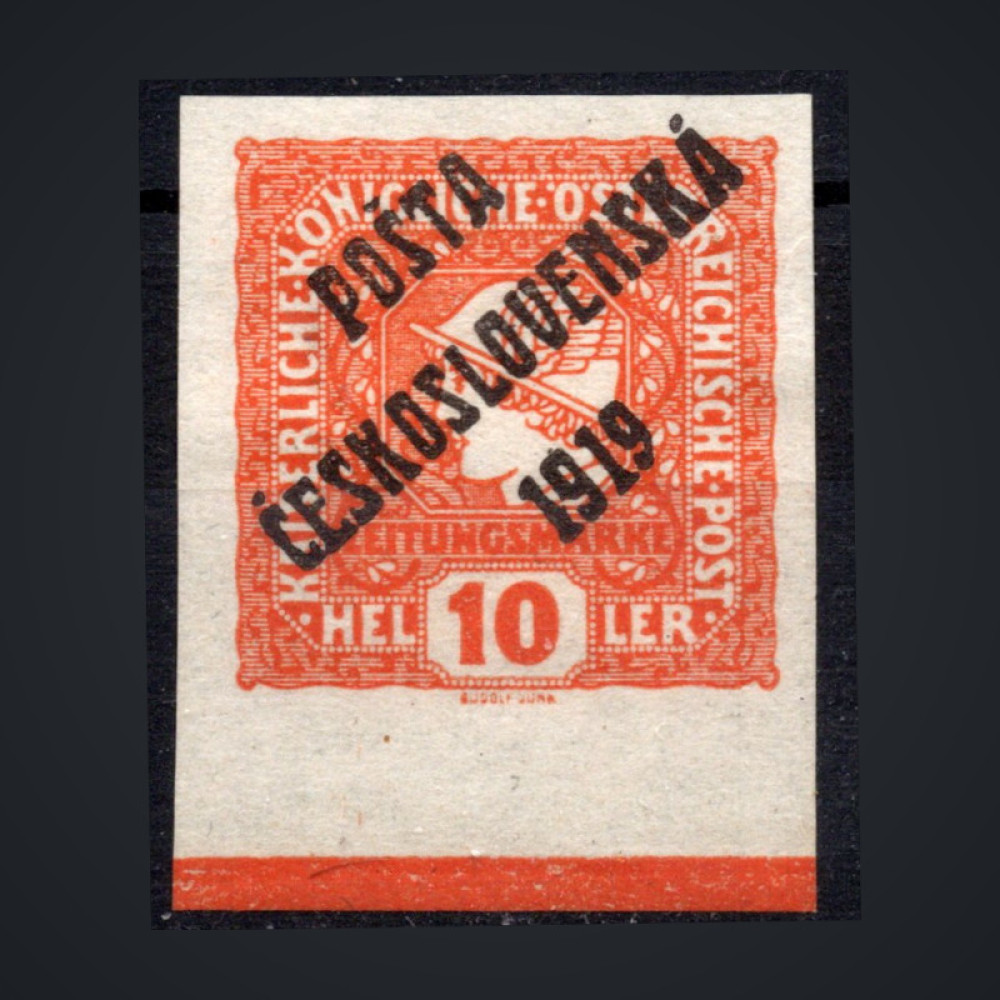 Sello Checoslovaquia, Pof.63 (Mi. 102), MH, II. tipo, 10h