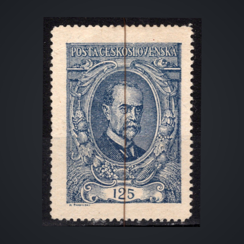 Stamp Czechoslovakia, Pof.140 (Mi. 161), MNH, I. Type, 125h