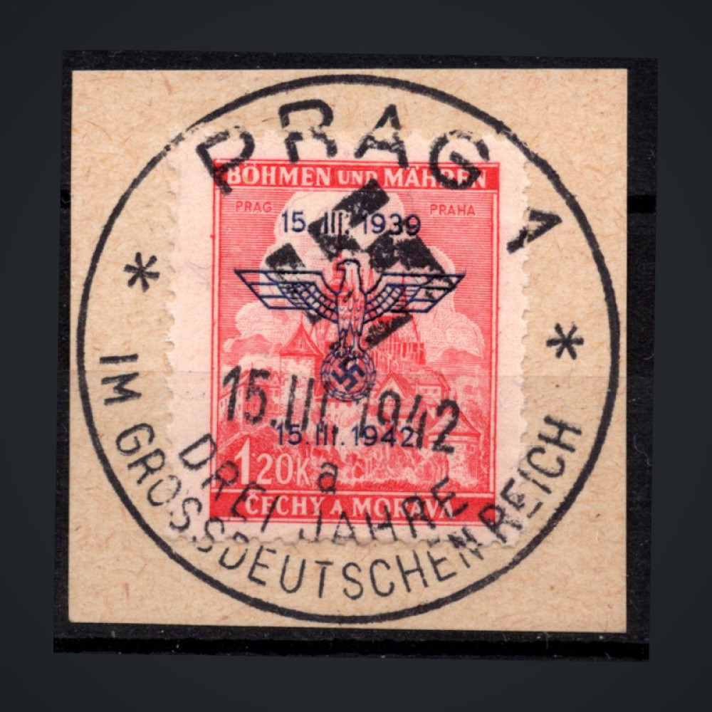 Briefmarke Böhmen und Mähren Protektorat, Pof.72 (Mi. 83)#, 1,20K