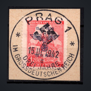 1942 - Přítisk k 3. výročí vzniku protektorátu