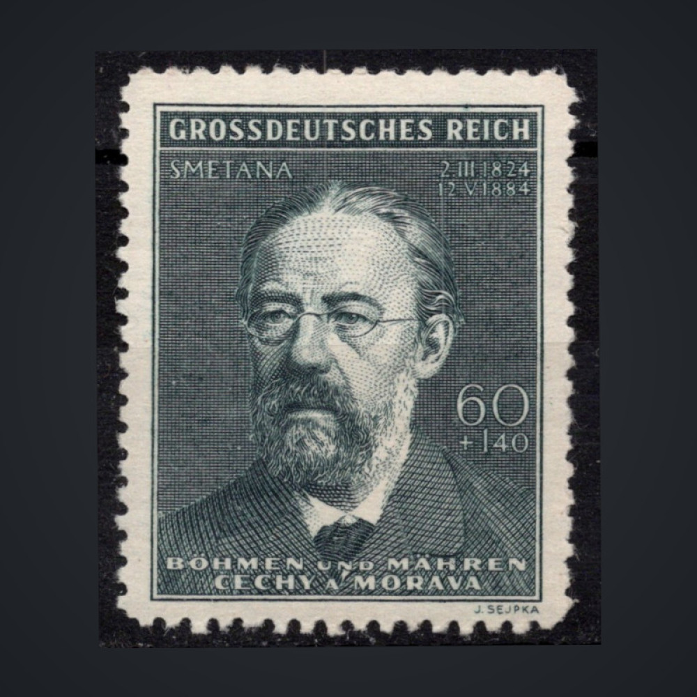 Briefmarke Böhmen und Mähren Protektorat, Pof.118 (Mi. 138)**, 60 + 140H