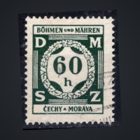 Sello Protectorado de Bohemia y Moravia, Pof.SL4 (Mi. 4 Dienst.), Usado #, 60H