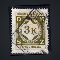 Selo Protetorado da Boêmia e Morávia, Pof.SL10 (Mi. 10 Dienst.), Usado #, 3K
