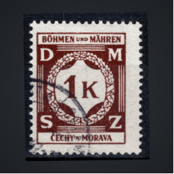 Selo Protetorado da Boêmia e Morávia, Pof.SL6 (Mi. 6 Dienst.), Usado #, 1K