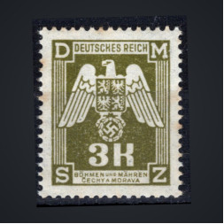Selo Protetorado da Boêmia e Morávia, Pof.SL22 (Mi. 22 Dienst.), MNH, 3K