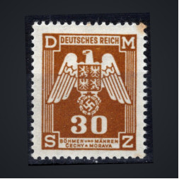 Selo Protetorado da Boêmia e Morávia, Pof.SL13 (Mi. 13 Dienst.), MNH, 30H