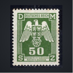 Briefmarke Böhmen und Mähren Protektorat, Pof.SL15 (Mi. 15 Dienst.)**, 50H