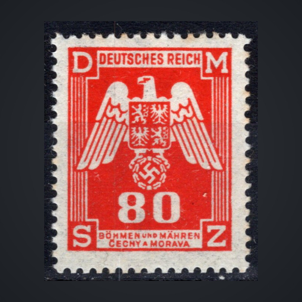 Selo Protetorado da Boêmia e Morávia, Pof.SL17 (Mi. 17 Dienst.), MNH, 80H