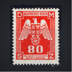 Selo Protetorado da Boêmia e Morávia, Pof.SL17 (Mi. 17 Dienst.), MNH, 80H