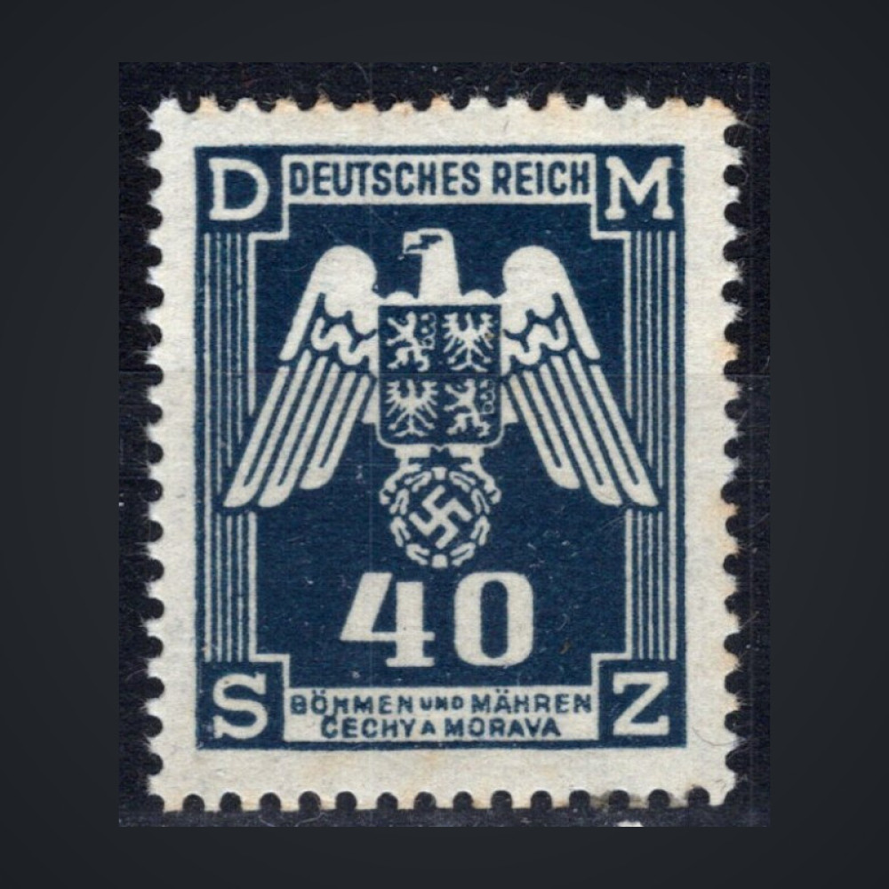 Selo Protetorado da Boêmia e Morávia, Pof.SL14 (Mi. 14 Dienst.), MNH, 40H
