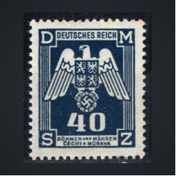 Selo Protetorado da Boêmia e Morávia, Pof.SL14 (Mi. 14 Dienst.), MNH, 40H