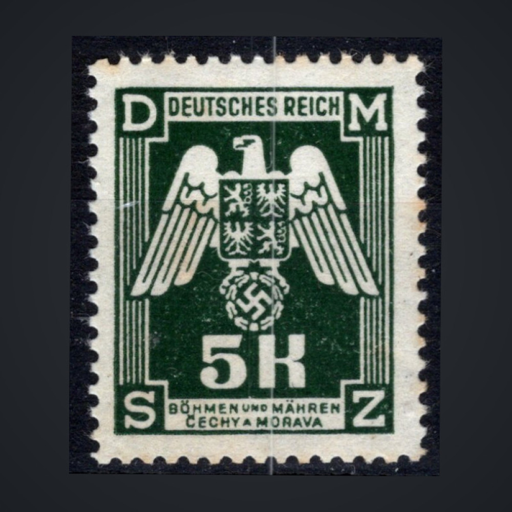Selo Protetorado da Boêmia e Morávia, Pof.SL24 (Mi. 24 Dienst.), MNH, 5K