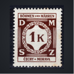 Selo Protetorado da Boêmia e Morávia, Pof.SL6 (Mi. 6 Dienst.), MNH, 1K