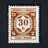 Sello Protectorado de Bohemia y Moravia, Pof.SL1 (Mi. 1 Dienst.), MNH, 30H