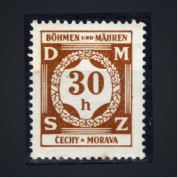 Stamp Bohemia and Moravia protectorate, Pof.SL1 (Mi. 1 Dienst.), MNH, 30H