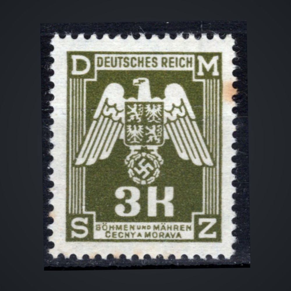 Selo Protetorado da Boêmia e Morávia, Pof.SL22 (Mi. 22 Dienst.), MNH, 3K
