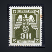Sello Protectorado de Bohemia y Moravia, Pof.SL22 (Mi. 22 Dienst.), MNH, 3K