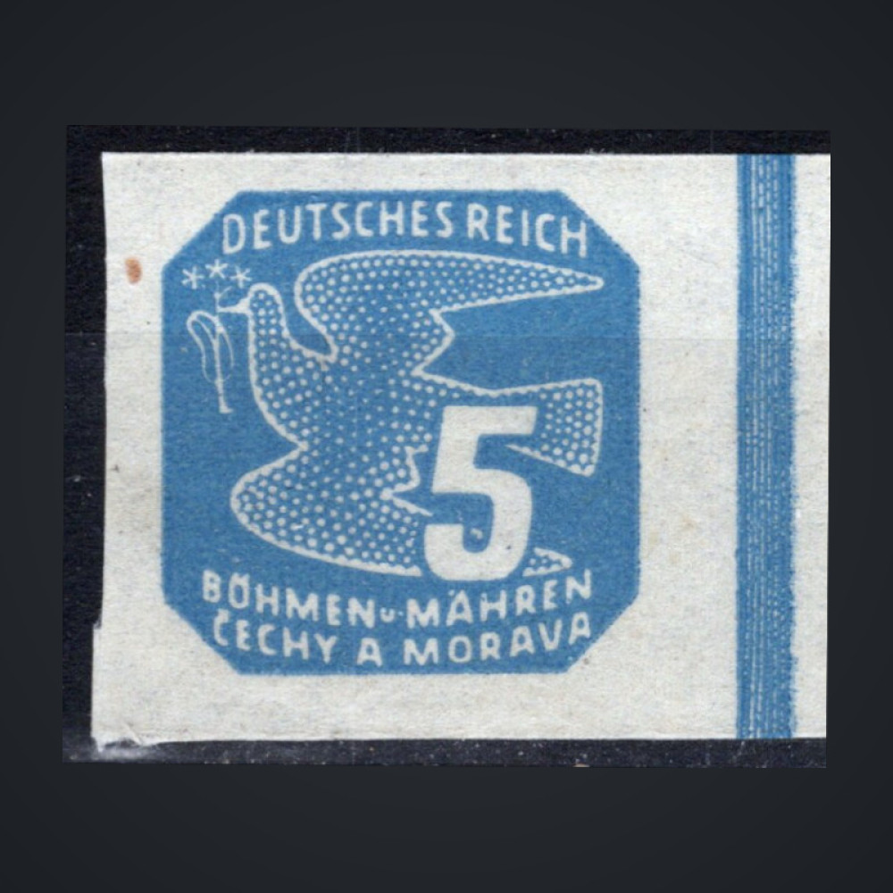 Selo Protetorado da Boêmia e Morávia, Pof.NV1 (Mi. 42), MH, 2H