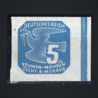 Sello Protectorado de Bohemia y Moravia, Pof.NV1 (Mi. 42), MH, 2H