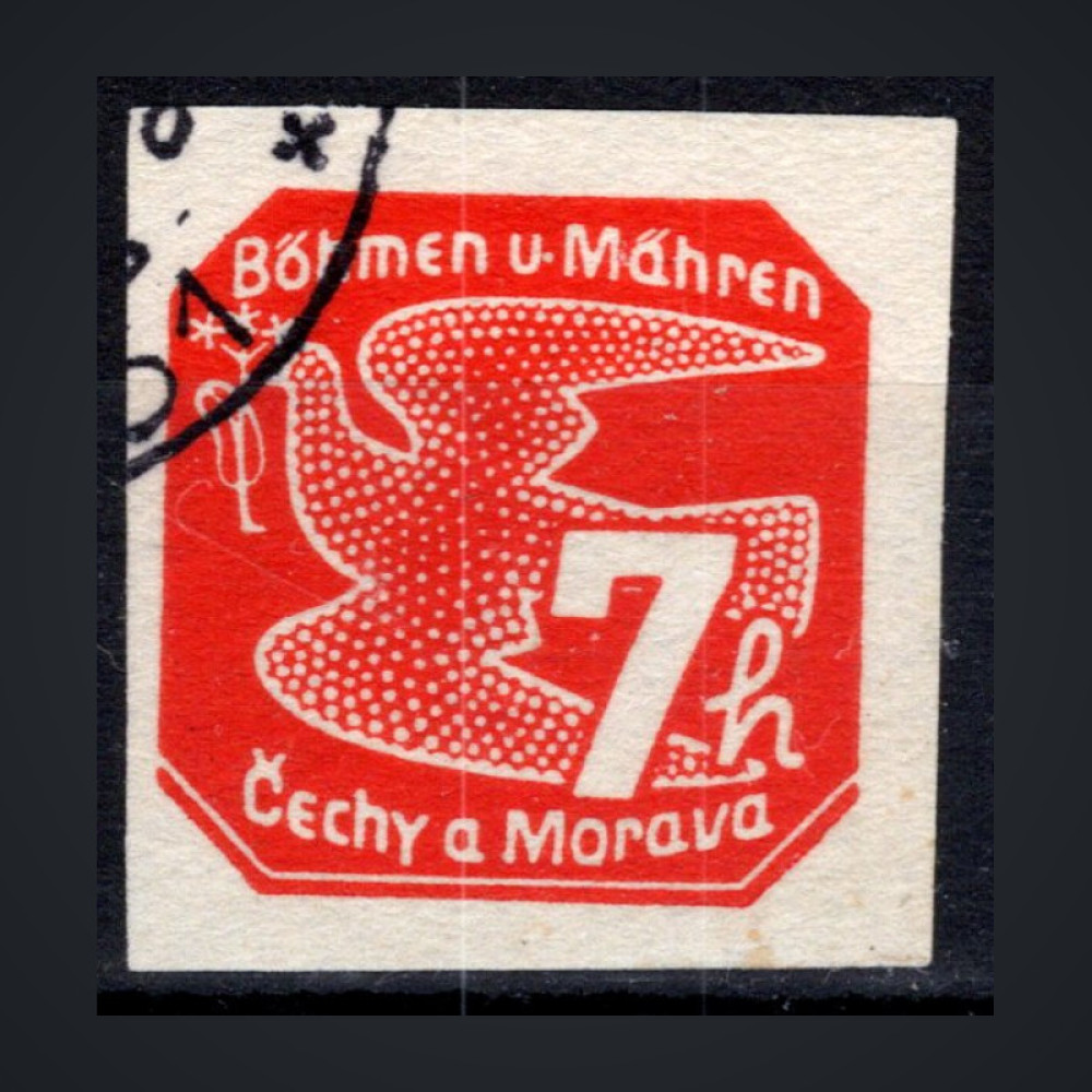Briefmarke Böhmen und Mähren Protektorat, Pof.NV12 (Mi. 119)#, 7H