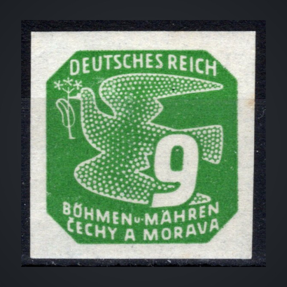 Briefmarke Böhmen und Mähren Protektorat, Pof.NV13 (Mi. 120)**, 9H