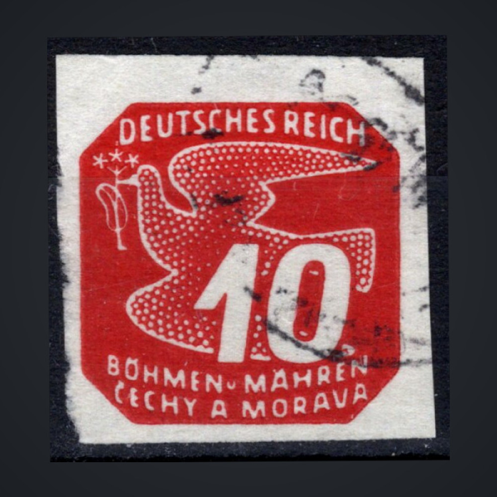 Briefmarke Böhmen und Mähren Protektorat, Pof.NV14 (Mi. 121)#, 10H