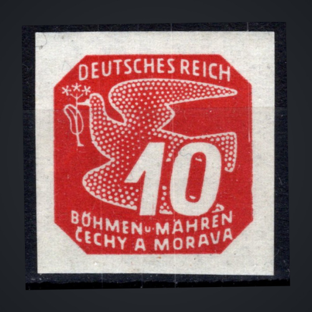 Selo Protetorado da Boêmia e Morávia, Pof.NV14 (Mi. 121), MNH, 10H