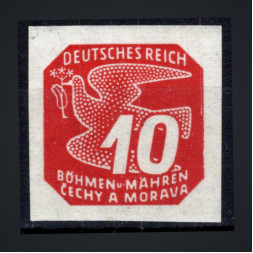 Selo Protetorado da Boêmia e Morávia, Pof.NV14 (Mi. 121), MNH, 10H