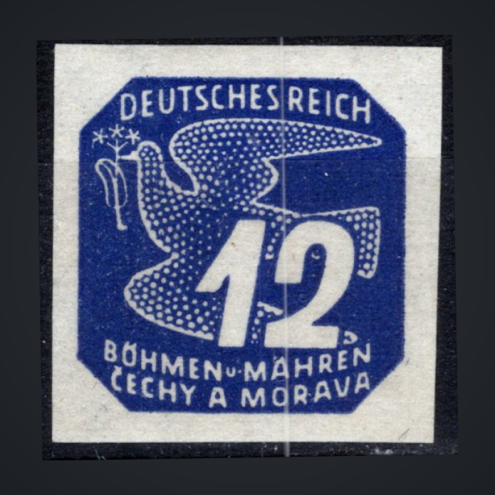 Briefmarke Böhmen und Mähren Protektorat, Pof.NV15 (Mi. 122)**, 12H