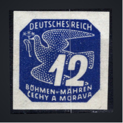 Selo Protetorado da Boêmia e Morávia, Pof.NV15 (Mi. 122), MNH, 12H
