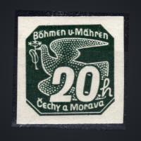 Sello Protectorado de Bohemia y Moravia, Pof.NV7 (Mi. 48), MNH, 20H