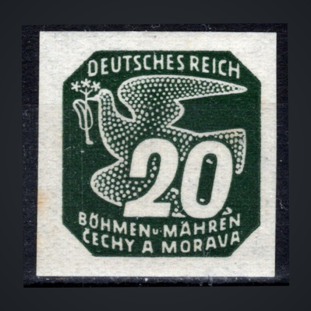 Selo Protetorado da Boêmia e Morávia, Pof.NV7 (Mi. 48), MNH, 20H