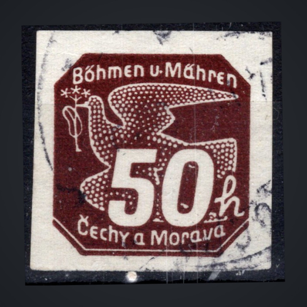 Briefmarke Böhmen und Mähren Protektorat, Pof.NV17 (Mi. 124)#, 50H