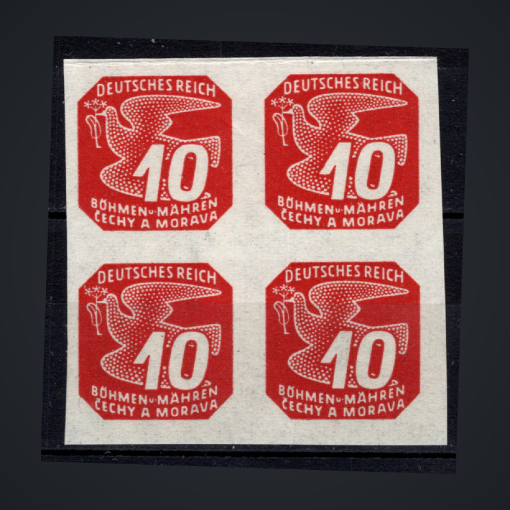 Briefmarke Böhmen und Mähren Protektorat, Pof.NV14 (Mi. 121)**, 10H