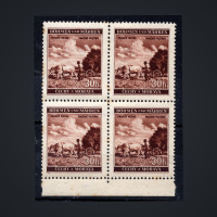 Quadra Protetorado da Boêmia e Morávia, Pof.64 (Mi. 75), MNH, 30H