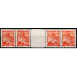 Par com interpainel Protetorado da Boêmia e Morávia, Pof.26 (Mi. 38), MNH, 40H