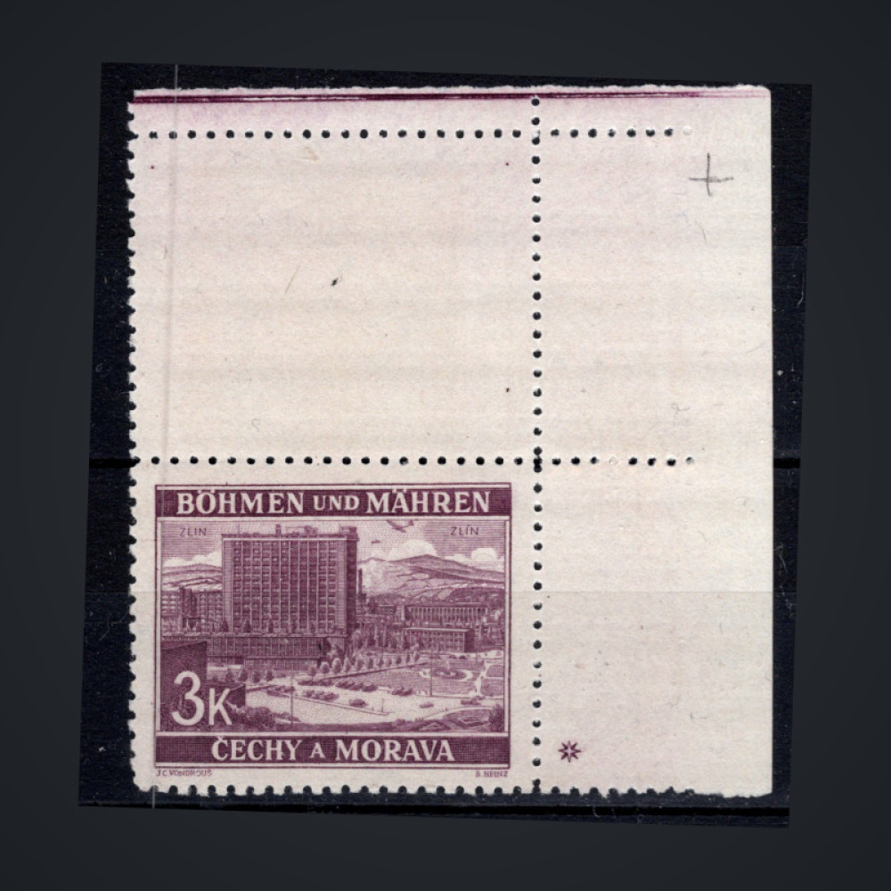 Briefmarke mit Ziefeldern Böhmen und Mähren Protektorat, Pof.36 (Mi. 33)**, 3K