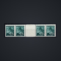 Par com interpainel Protetorado da Boêmia e Morávia, Pof.23 (Mi. 23), MNH, 25H