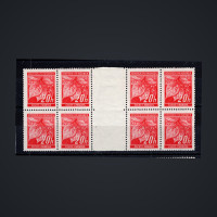 Par com interpainel Protetorado da Boêmia e Morávia, Pof.22 (Mi. 22), MNH, 20H